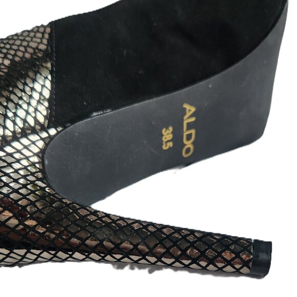 🔥 ALDO black and gold high heel shoes, size 38.5 - Picture 6 of 10